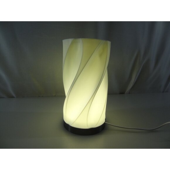 Modern Twist Design LED Table Lamp USB Powered 3D printed in USA - Picture 6 of 14